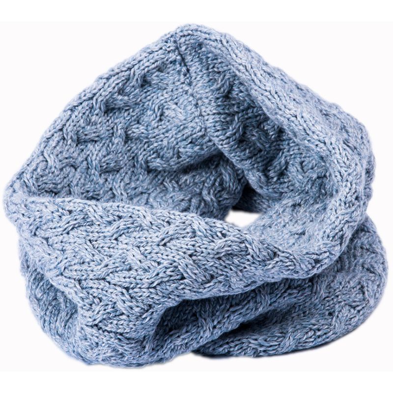 Aran Knit Infinity Scarf- Cream