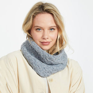 Aran Knit Infinity Scarf- Cream