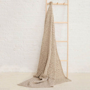 Worsted Wool Aran Knitted Throw Skiddaw Creative Irish Gifts