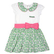 BH002-WHT12MO Green & Pink Baby Dress with Traditional Shamrocks Creative Irish gift