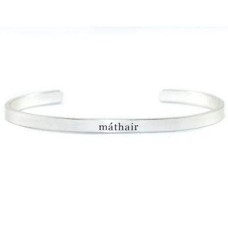 BIL-1843 Irish Engraved Mother Silver-Tone Bangle Creative Irish Gifts
