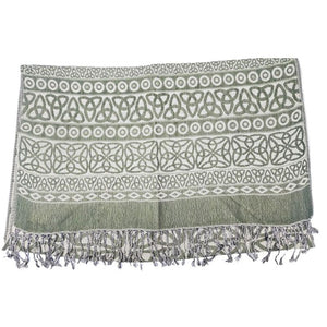 BIL-BH1401-2 Women's Trinity Knot Celtic Fringed Scarf Creative Irish Gifts

