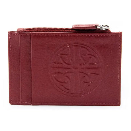 BIL-ID-Merlot Celtic Knot Leather ID Wallet Creative Irish Gifts
