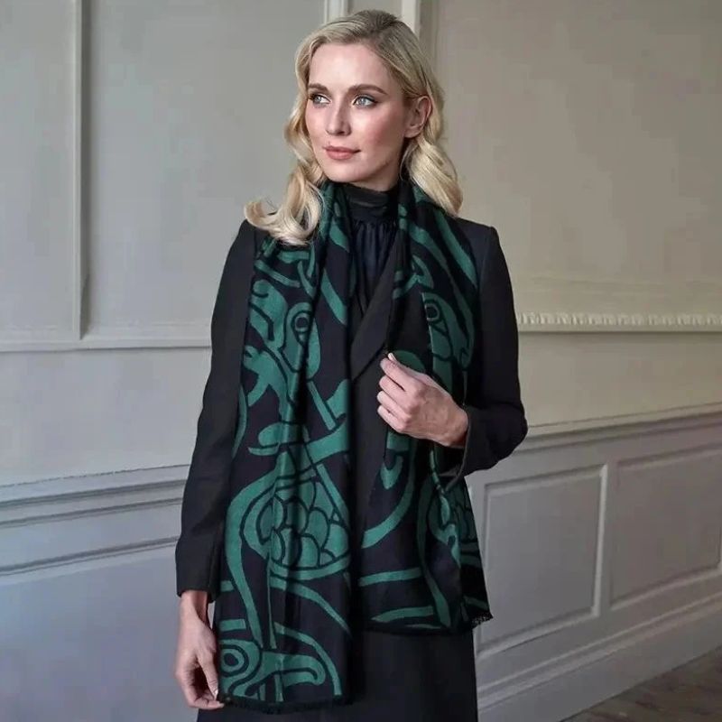 Book of Kells Scarf Themed Reversible Scarf Creative Irish Gifts
