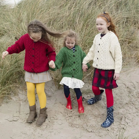 BN013 Child's Aran Knit Cardigan Creative Irish Gifts