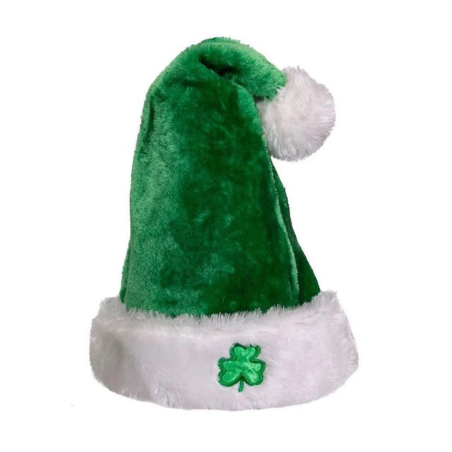 Green Santa Hat with Irish Shamrocks Creative Irish Gifts