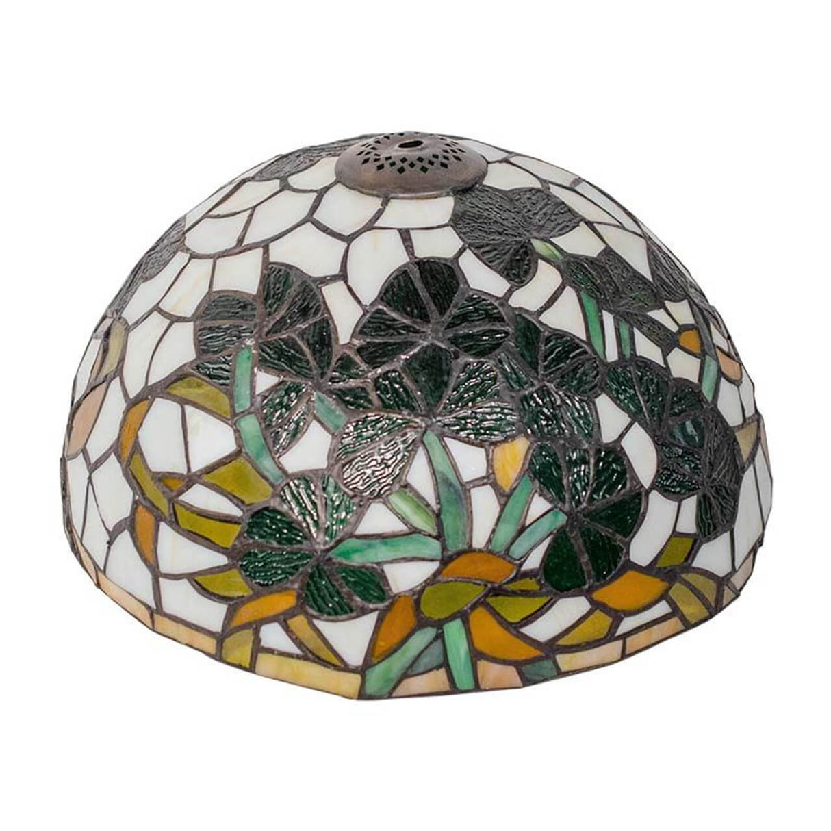BOET-12071 Irish Shamrock Stained Glass Lamp Creative Irish gift.com