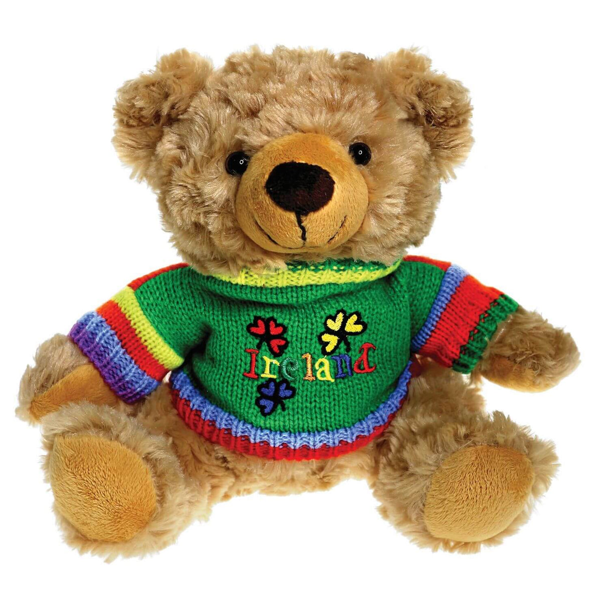 BV005 Irish Teddy Bear with Colorful Shamrocks Creative Irish gift
