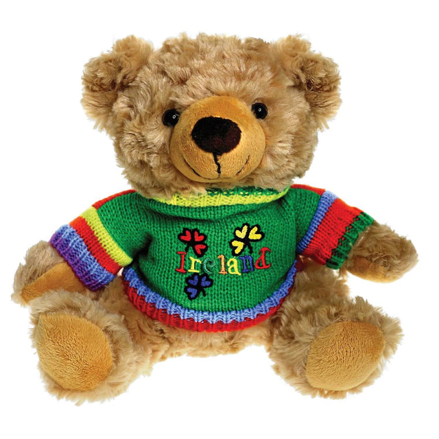 BV005 Irish Teddy Bear with Colorful Shamrocks Creative Irish gift