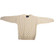 CA724-CRMXS Children's Irish Aran Wool Sweater Front Creative Irish gift
