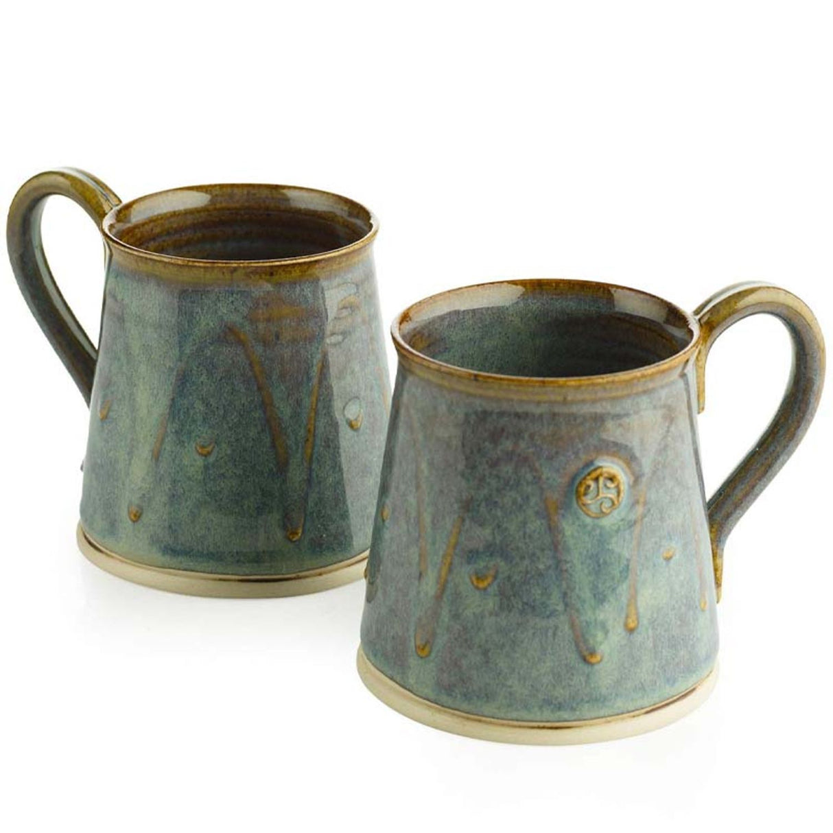 CAP-0002(Set of 2) Traditional Celtic Pottery Mug Creative Irish Gifts
