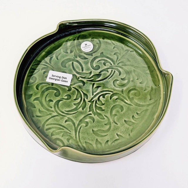 CAP-0016 Celtic Designed Pottery Serving Dish Creative Irish gift