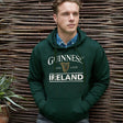 CB760-GRN Men's Authentic Guinness Hoodie, Bottle Green Creative Irish gift