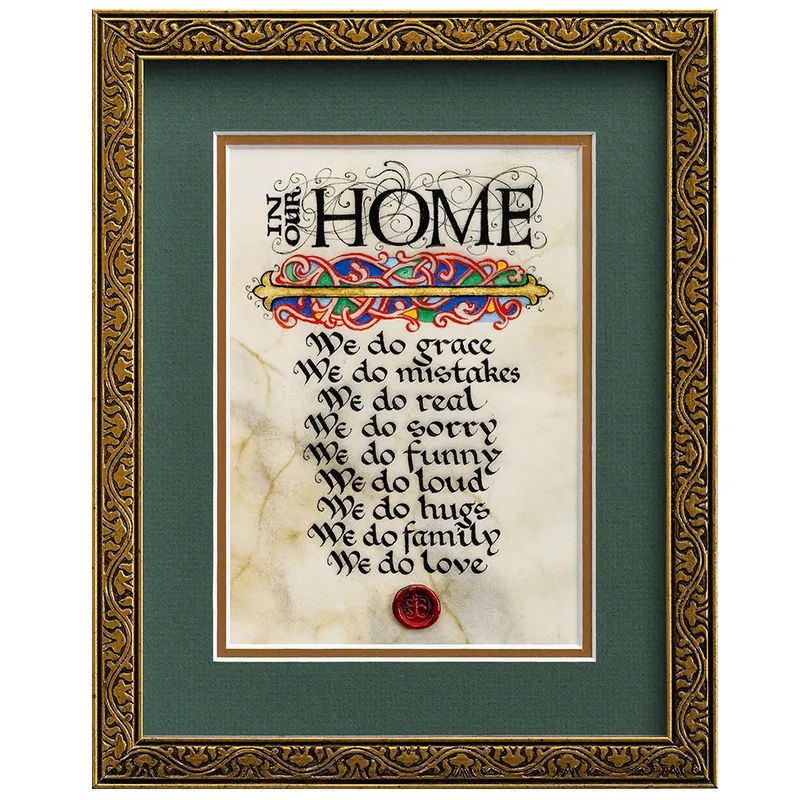 CC-4330GGR In Our Home Irish Blessing Wall Print Creative Irish Gifts
