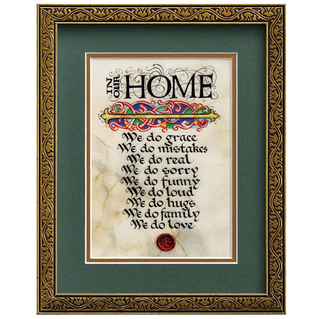 CC-4330GGR In Our Home Irish Blessing Wall Print Creative Irish Gifts
