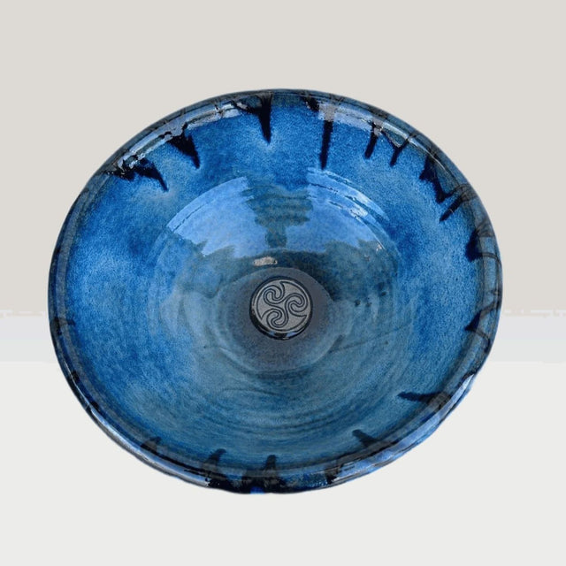 CDR-U2 Irish Handmade Pottery Bowl with Triskelion Creative Irish Gifts
