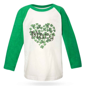 Personalized Shamrock Heart Shirt - Creative Irish Gifts