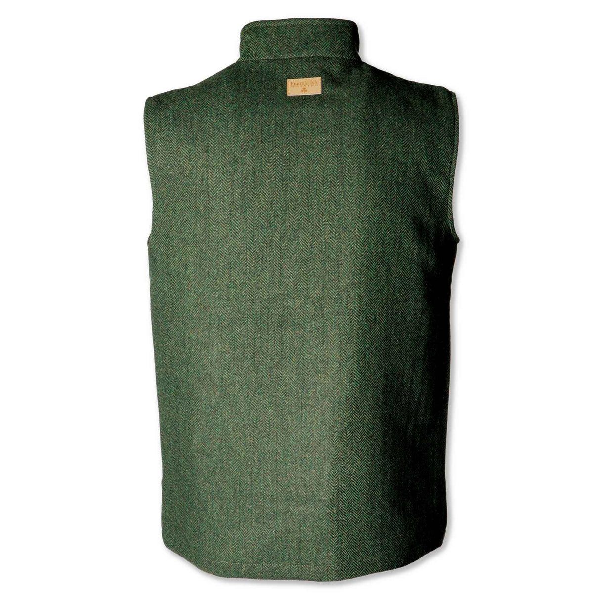 Tweed Zip Up Vest, Green - Creative Irish Gifts