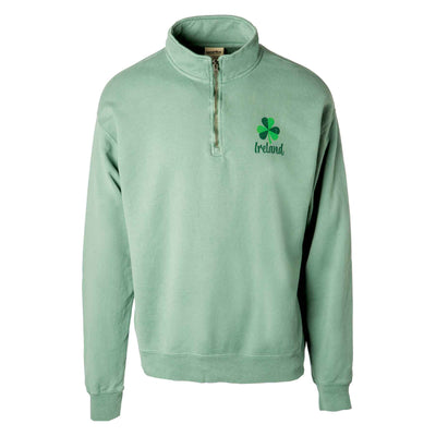 Ireland Quarter Zip- Green - Creative Irish Gifts