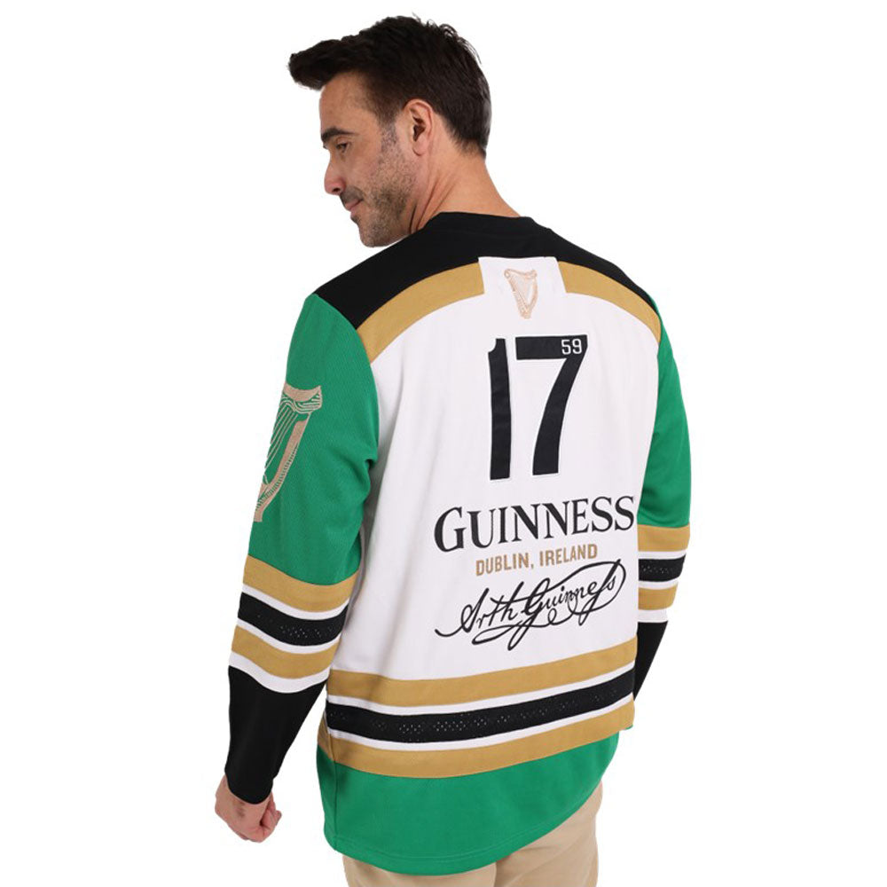Guinness White and Green Toucan Hockey Shirt - Creative Irish Gifts