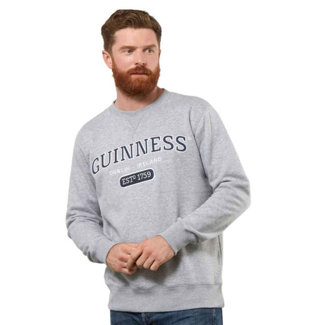 Guinness Grey Crew Neck Sweatshirt - Creative Irish Gifts