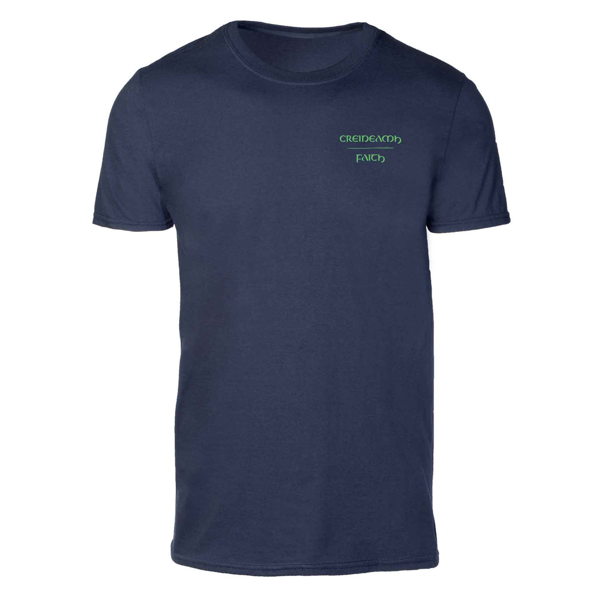 Ogham Faith Shirt, Navy - Creative Irish Gifts