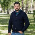 Men's Shawl Collar Cardigan, Navy - Creative Irish Gifts