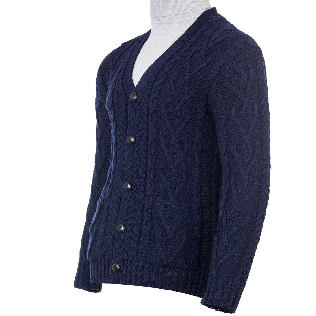 CG725 Men's Shawl Collar Cardigan, Navy Studio Creative Irish Gifts