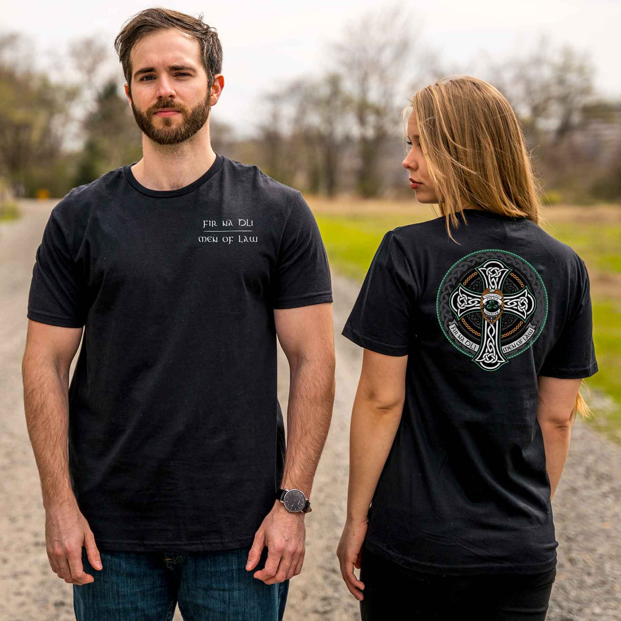 Police Celtic Cross Shirt - Creative Irish Gifts