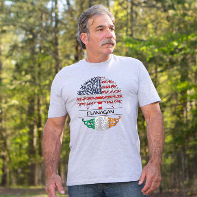 Personalized American Born Irish Roots Shirt - Creative Irish Gifts