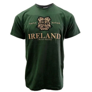 CG821-BLKMD Men's Cotton Celtic Nation T-Shirt Front Creative Irish Gifts.com