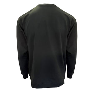 CG903-BLKMD Men's Raglan Sleeve Guinness Ireland Sweatshirt Back View Creative Irish Gifts.com