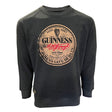 CG911-GRYMD Men's Arthur Guinness Round Neck Sweatshirt Front View Creative Irish Gifts.com