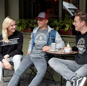 CG915-BLK Guinness Merchandise St. James Gate Hoodie Black Lifestyle View Creative Irish Gifts