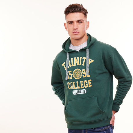 CG926-BLKMD Men's Trinity College Dublin Irish Hoodie Lifestyle Creative Irish Gifts.com