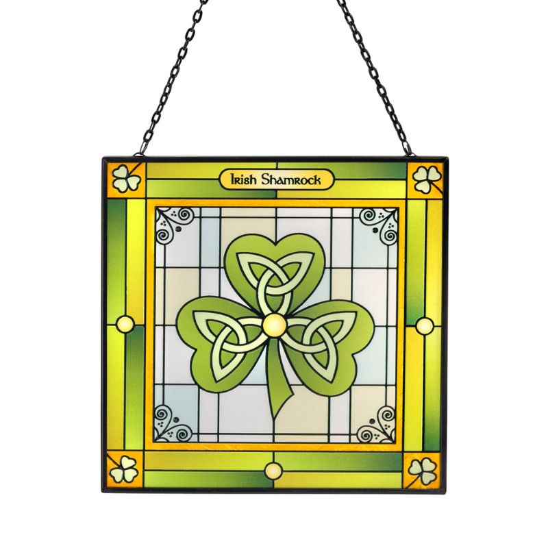 Irish Shamrock Stained Glass Suncatcher Creative Irish Gifts