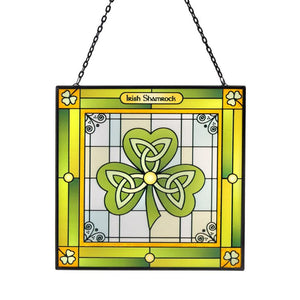Irish Shamrock Stained Glass Suncatcher Creative Irish Gifts