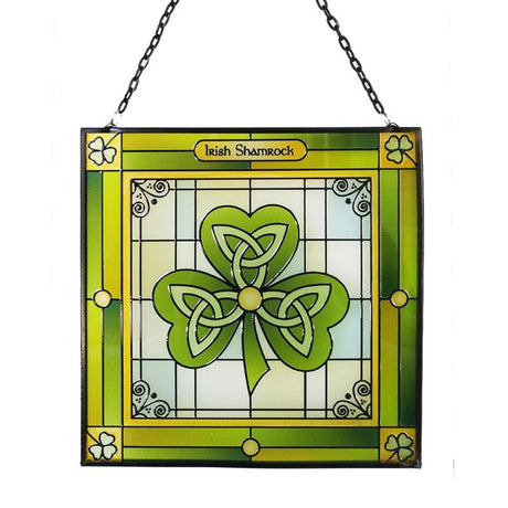 Irish Shamrock Stained Glass Suncatcher Creative Irish Gifts