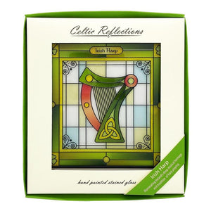Irish Harp Stained Glass Wall Art Decor Creative Irish Gifts