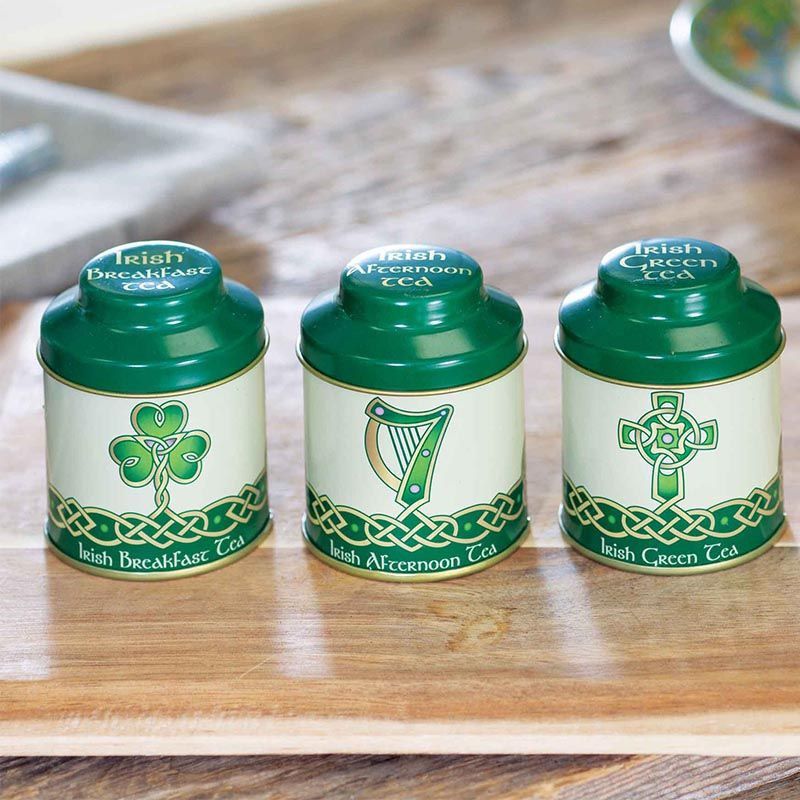 Set of 3 Irish Teas: Breakfast, Afternoon & Green Front View Creative Irish Gift