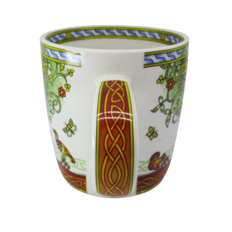 CL-101-New Bone China Celtic Tree of Life Mug Back View Creative Irish Gift