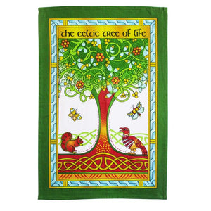 CL-101-New Bone China Celtic Tree of Life Towel Creative Irish Gift