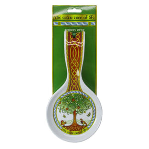 CL-101-New Bone China Celtic Tree of Life Spoon Rest studio Creative Irish Gift