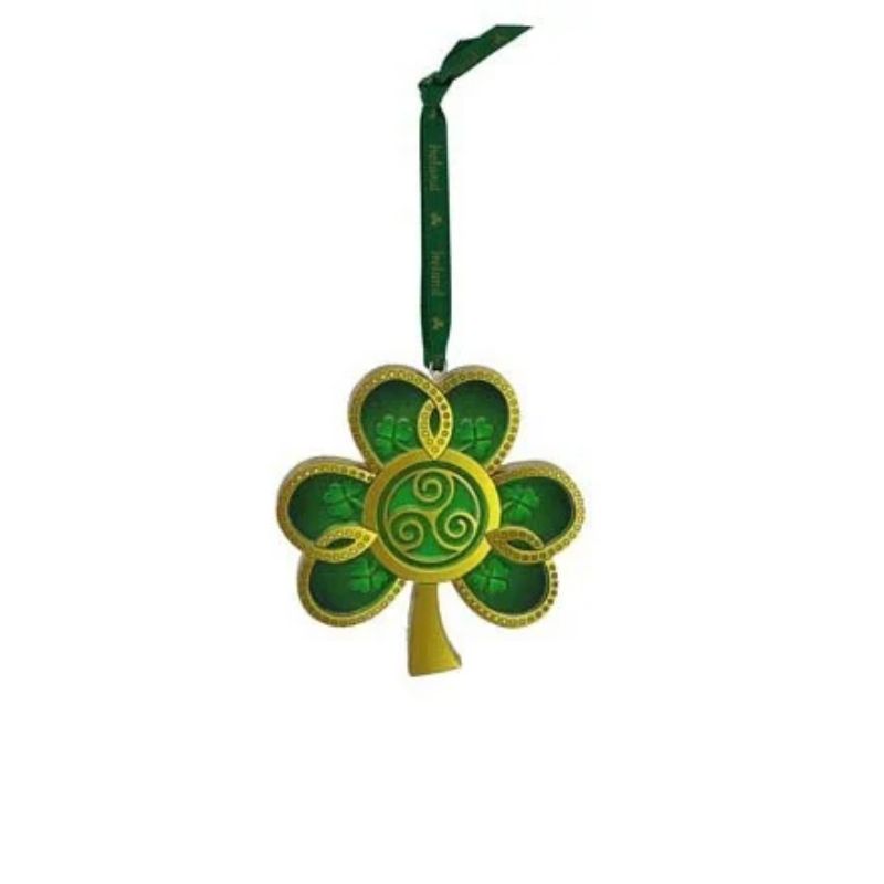 Irish Shamrock Shaped Christmas Tree Ornament