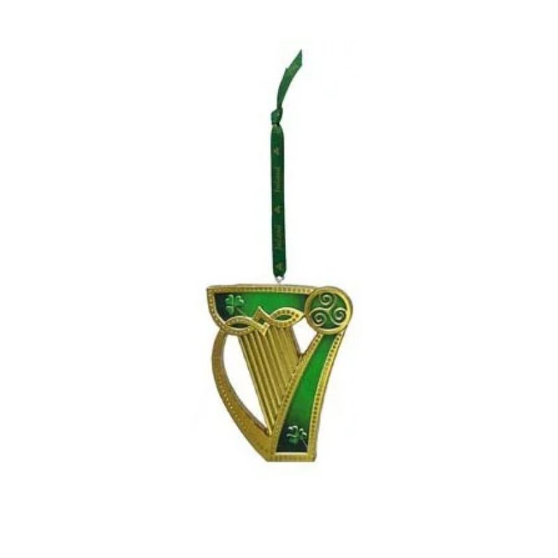 Shamrock & Triskelion Knot Christmas Ornament Creative Irish Gifts