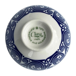 Bone China Irish Harp Bowl Back View Creative Irish Gifts