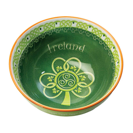 CL-104-213 Shamrock Spiral Bowl - Creative Irish Gifts