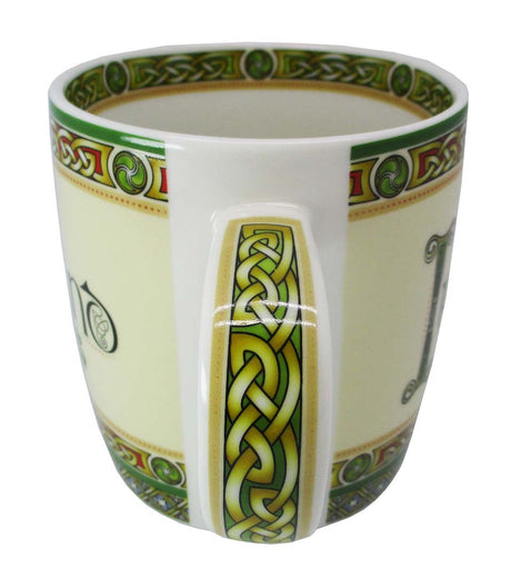 CL-107-256 New Bone China Celtic Ireland Coffee Mug Creative Irish Gifts Side View
