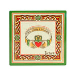 CL-109- Cork Backed Ceramic Irish Coaster, Claddagh Creative Irish Gifts
