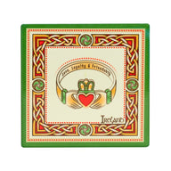 CL-109- Cork Backed Ceramic Irish Coaster, Claddagh Creative Irish Gifts
